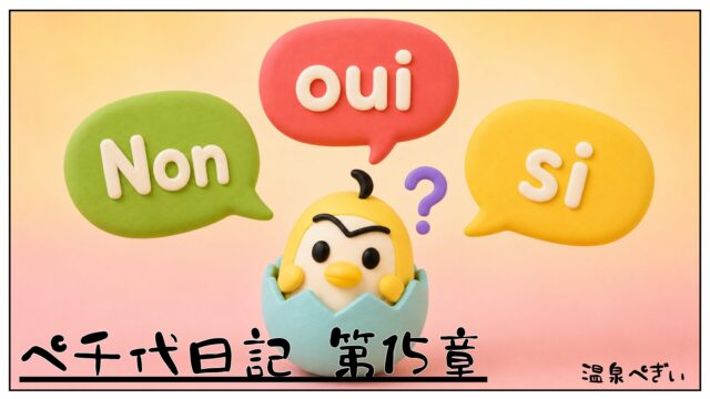 フランス語の否定文でOui・Non・Siの使い分けを表すイラスト