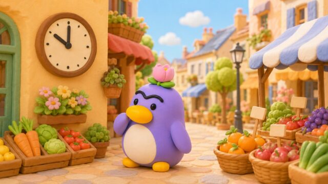 フランス語で時刻・日付・場所・価格をc'estとil estで表現するイラスト